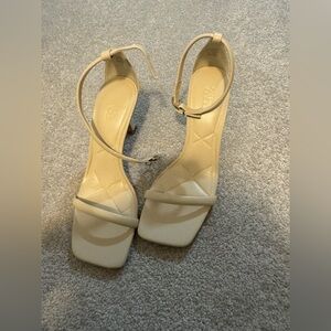 Zara Beige Ankle Strap Heels